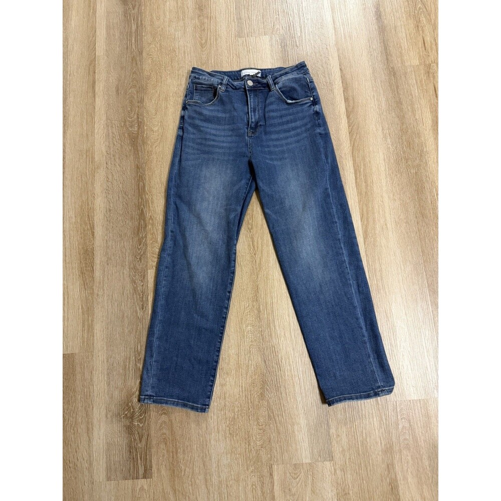 Risen Jeans Size 11/30 Straight Leg Jean Comfort Stretch Mid Wash Casual
